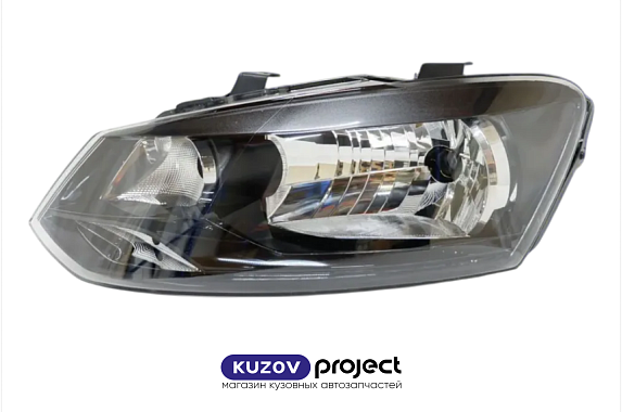 Фара левая с электрическим корректором Volkswagen Polo 2010-2015 4D (Китай)