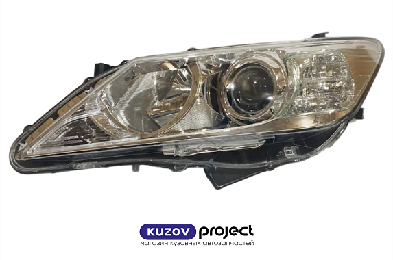 Фара левая под электрический корректор (галоген) Toyota Camry 50 2012-2014 (TYC / Тайвань)