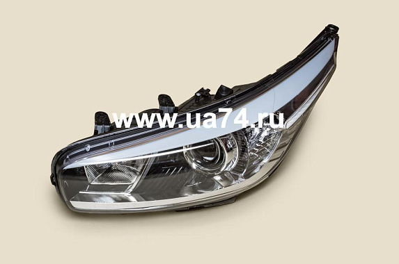 Фара левая чёрн. под эл/кор Kia Ceed 2012- (TYC / Тайвань)